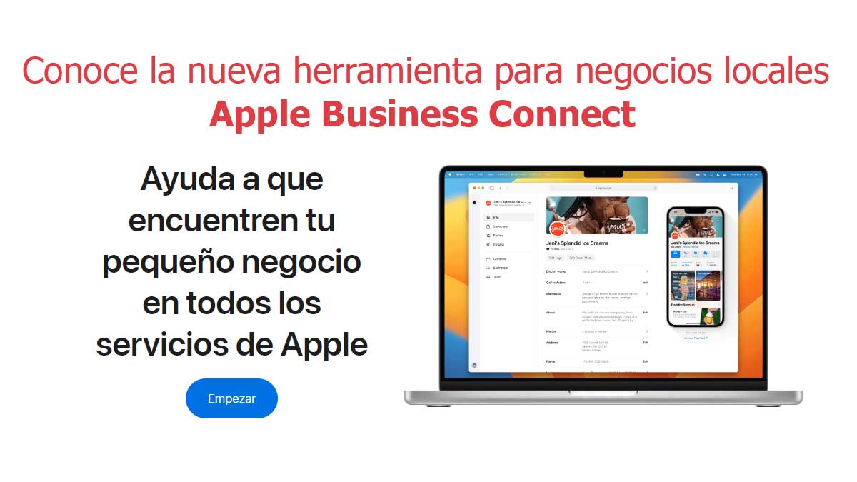 conoce Apple Business Connect